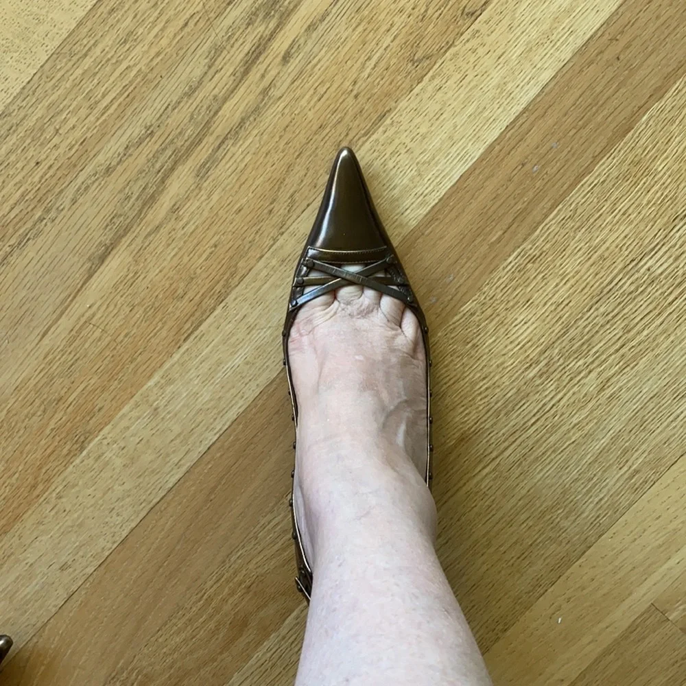 “Gunmetal”  heels. Made in Italy. - Picture 12 of 12